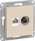 Systeme Electric AtlasDesign бежевый розетка двойная комп+ТВ, RJ45+TV, кат.5E, механизм ATN000289 - фото 70799