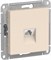 Systeme Electric AtlasDesign бежевый розетка телефонная RJ11, механизм ATN000281 - фото 70802