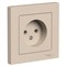 Systeme Electric AtlasDesign песочный розетка без заземления, 16А, в сборе ATN001240 - фото 70905