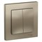 Systeme Electric AtlasDesign шампань выключатель 2-клавишный сх.5, 10АХ, в сборе ATN000552 - фото 70920