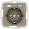 Systeme Electric AtlasDesign шампань розетка 16А с USB A+C (5В/2,4А/3 А, 2х5В/1,5А), мех ATN000532 - фото 70937