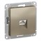 Systeme Electric AtlasDesign шампань розетка компьютерная RJ45, кат. 6A, механизм ATN000586 - фото 70938