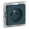 Systeme Electric AtlasDesign изумруд розетка без заземления, со шторками, 16А, механизм ATN000849 - фото 71057