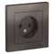 Systeme Electric AtlasDesign мокко розетка без заземления, 16А, в сборе ATN000640 - фото 71118