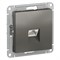 Systeme Electric AtlasDesign сталь розетка компьютерная RJ45, кат. 6A, механизм ATN000986 - фото 71166