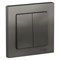 Systeme Electric AtlasDesign сталь выключатель 2-клавишный сх.5, 10АХ, в сборе ATN000952 - фото 71204