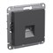Systeme Electric AtlasDesign базальт розетка компьютерная RJ45, кат. 6A, механизм ATN001486 - фото 71251