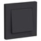 Systeme Electric AtlasDesign карбон выключатель 1-клавишный сх.1, 10АХ, в сборе ATN001012 - фото 71313