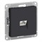 Systeme Electric AtlasDesign карбон розетка компьютерная RJ45, кат. 6A, механизм ATN001086 - фото 71326