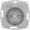 Systeme Electric AtlasDesign алюминий розетка 16А с USB A+C (5В/2,4А/3 А, 2х5В/1,5А), мех ATN000332 - фото 71383