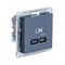 Systeme Electric AtlasDesign грифель USB розетка тип-C 65W высокоскор.заряд. QC, PD, механизм ATN000727 - фото 71465