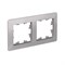 Systeme Electric AtlasDesign Air Алюминий/дымчатый черный Рамка 2-ая ATN220302 - фото 71550