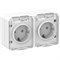 Systeme Electric AtlasDesign Profi54 наружный белый розетка 2-ая с заземлением, со шт., 16А 250B IP54 ATN540126 - фото 71616
