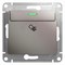 Glossa платина выключатель карточный, сх.6, 10AX GSL001269 - фото 71722