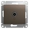 Glossa шоколад розетка TV коннектор GSL000893 - фото 71742
