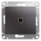 Glossa графит розетка TV коннектор GSL001393 - фото 71775
