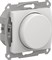 Glossa Белый светорегулятор (диммер) повор-нажим, LED, RC, 400Вт, механизм GSL000123 - фото 71860