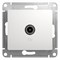Glossa белый розетка TV коннектор GSL000193 - фото 71861