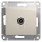 Glossa молочный розетка TV оконечная 1DB GSL000991 - фото 71980