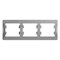 Glossa алюминий рамка 3-ая, горизонтальная GSL000303 - фото 72084