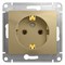 Розетка 1-м СП Glossa 16А IP20 с заземл. механизм титан SE GSL000443 pe555404 - фото 72225