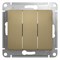 Выключатель 3-кл. СП Glossa 10А IP20 (сх. 1+1+1) 10AX механизм титан SE GSL000431 pe554368 - фото 72232