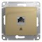 Розетка компьютерная 1-м СП Glossa RJ45 кат.5E механизм титан SE GSL000481K pe555408 - фото 72234