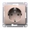 Systeme Electric Glossa Сосна Розетка с заземлением, 16А, механизм GSL001543 - фото 72308