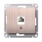 Systeme Electric Glossa Сосна Розетка компьютерная RJ45 кат.5Е, механизм GSL001581K - фото 72312