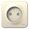 Blanca наружняя молочная розетка без заземления со шторками 16А, 250В, изолированная пластина BLNRA001112 - фото 72615