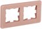 IEK Brite Decor дымчатый матовый стекло скруглённые углы рамка 2-местная BR-M22-G-41-K97 - фото 73166