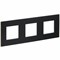 IEK SKANDY Металл Черный Рамка 3-ая SK-F33Bl SK-M32-M-K02 - фото 74176