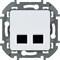 Legrand Inspiria белый двойная розетка RJ 45 - категория 6 - UTP 673840 - фото 74722