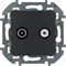 Legrand Inspiria антрацит розетка TV/SAT звезда 673883 - фото 74738