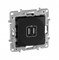 Legrand Etika антрацит розетка USB 2-ая 240В/5В 2400мА 672694 - фото 75051