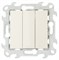 Simon 24 Слоновая кость Трехклавишный выключатель 2450391-031 - фото 76077
