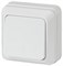 Intro Выключатель Quadro 2-101-01 одноклавишный 10А-250В, IP20, ОУ, белый Б0053733 - фото 76193