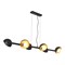 Линейно-подвесной светильник черный желтый LSP-8955 - фото 88377