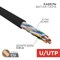 Кабель витая пара U/UTP, CAT 5е, PE, 10PR, 24AWG, OUTDOOR, SOLID, черный, 305м, РФ REXANT 01-1121-R - фото 89281