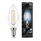 Gauss Лампа Filament Свеча 5W 450lm 4100К Е14 LED 103801205 - фото 89629