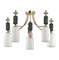 Odeon Light 4861/5C CLASSIC ODL_EX21 золото/раноцветный/керамика/стекло Люстра потолочная E14 5*40W CANDY 4861/5C - фото 97421