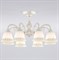 Eurosvet Классическая люстра со стеклянными плафонами 60107/8 белый с золотом a045773 - фото 98805