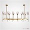 ImperiumLoft Люстра RH TORCHE DE VERRE Linear Chandelier 12 74929-22 - фото 99386